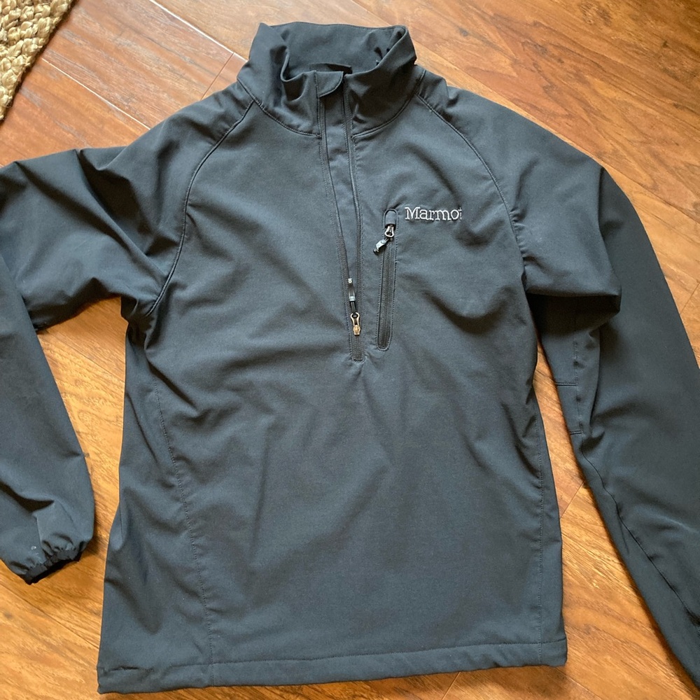 Marmot Black Pullover Halfzip Jacket